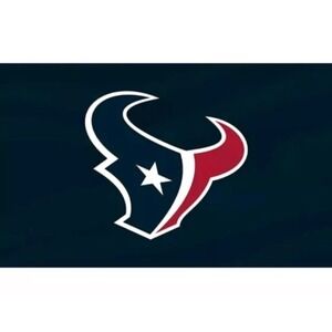 Houston Texans Graphic Flag Blue Mancave, Football Fan Garden Banner 5'x3' New
